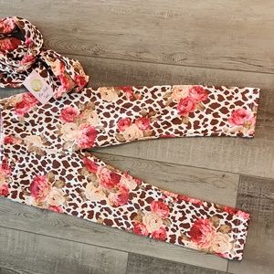 Mia Belle Girls (XL girls) leggings and scarf. See details below for measurement